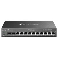 TP-LINK Enrutador VPN Gigabit Omada con puertos PoE+ y controlador integrado PUERTOS: 2× puertos Gigabit SFP WAN/LAN, 1× puerto WAN Gigabit RJ45, 1× p