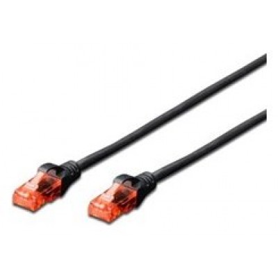 CABLE DE RED CAT 6 U/UTP DE 2,0 METROS COLOR NEGRO