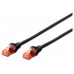 CABLE DE RED EWENT CAT 6 U/UTP DE 5,0 METROS EN COLOR NEGRO