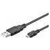 Ewent 1.8m USB A/mirco USB B cable USB 1,8 m USB 2.0 Micro-USB B Negro (Espera 4 dias)