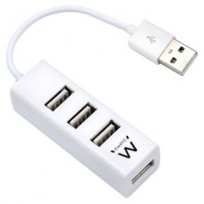 Ewent EW1122 hub de interfaz USB 2.0 Blanco (Espera 4 dias)