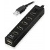 CONCENTRADOR USB-A DE ALTA VELOCIDAD USB 2.0 DE 7 PUERTOS INTERRUPTOR ON/OFF