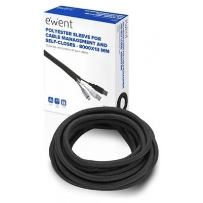 Ewent EW1561 organizador de cables Universal Pasacables Negro 1 pieza(s) (Espera 4 dias)
