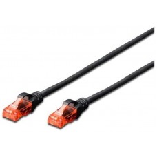 Ewent EW-6U-010 cable de red Negro 1 m Cat6 U/UTP (UTP) (Espera 4 dias)