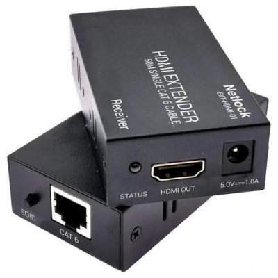 Netlock Extensor HDMI por RJ45 CAT.6 hasta 50mt.