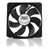 VENTILADOR 12CM 3GO NEGRO (Espera 4 dias)