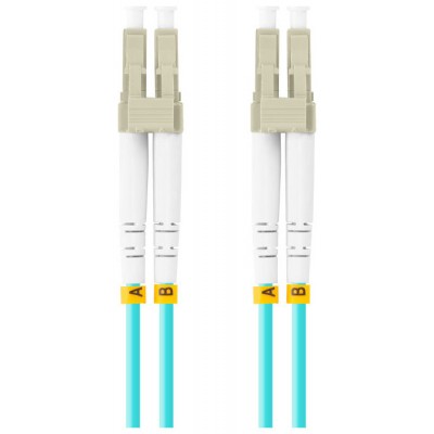 CABLE DE FIBRAOPTICA LANBERG 3M MULTI LC/UPC-LC/UPC DUPLEX OM3 50/125 LSZH  AZUL