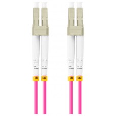 CABLE DE FIBRAOPTICA LANBERG 5M MULTI LC/UPC-LC/UPC DUPLEX OM4 50/125 LSZH VIOL