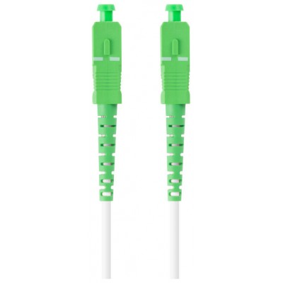 CABLE DE FIBRAOPTICA LANBERG 5M MONO SC/APC-SC/APC SIMPLEX G657A2 LSZH BLANC