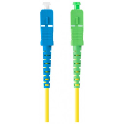 LATIGUILLO FIBRA 1M LANBERG MONO SC/APC-SC/UPC SIMPLEX G657A1 LSZH AMARILLO