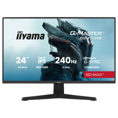 MONITOR IIYAMA 24 PULGADAS RESOLUCI&Oacute;N FULL HD (1920X1080), PANEL IPS, 0,8 MS (MPRT), 165 HZ, BRILLO 250, CONTRASTE 1100:1, HDMI, DISPLAYPORT, USB HUB, ALTAVOCES 2 &times; 2W, FLICKER-FREE, LOW BLUE LIGHT, FREE SYNC, BLACK TUNER. (Espera 4 dias)