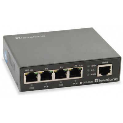 SWITCH LEVEL ONE GEP-0523 NO GESTION 5P 10/100/1000 4P