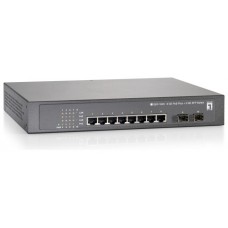 SWITCH LEVEL ONE GEP-1020 10P 10/100/1000 8 p  POE
