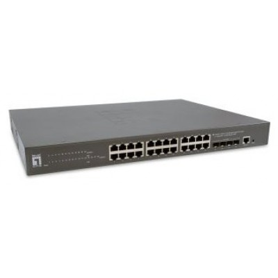 SWITCH GESTIONABLE LEVELONE L3 GTP-2871 24P GIGA POE