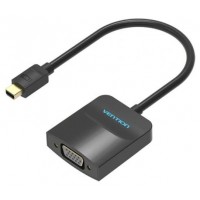 CONVERSOR MINI DISPLAYPORT/M A VGA/H NEGRO VENTION (Espera 4 dias)