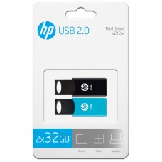 USB 2.0 HP 32GB X 2 TWIN