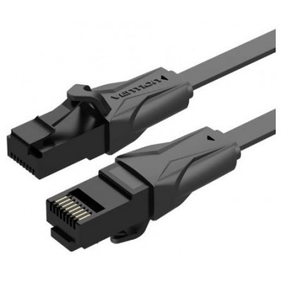 CABLE DE RED LATIGUILLO RJ45 UTP CAT6 AWG26 1 M NEGRO VENTION (Espera 4 dias)