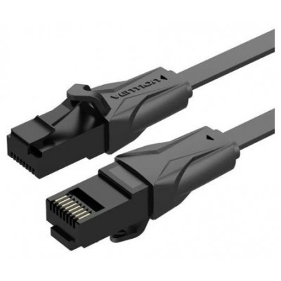 CABLE DE RED LATIGUILLO RJ45 UTP CAT6 AWG32 10 M NEGRO VENTION (Espera 4 dias)