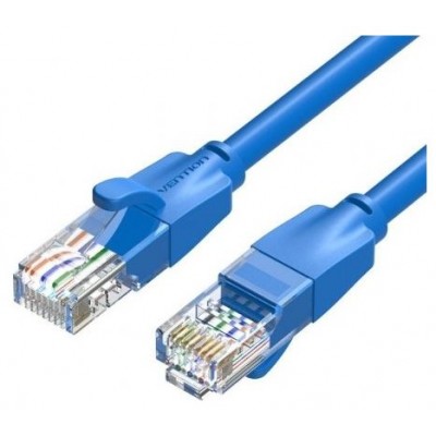 CABLE DE RED LATIGUILLO RJ45 UTP CAT6 AWG26 1.5 M AZUL VENTION (Espera 4 dias)