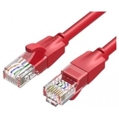 CABLE DE RED LATIGUILLO RJ45 UTP CAT6 AWG26 2 M ROJO VENTION (Espera 4 dias)