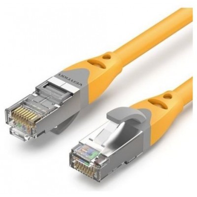 CABLE DE RED LATIGUILLO RJ45 CAT.6A SFTP AWG27 0.5 M AMARILLO VENTION (Espera 4 dias)