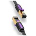 CABLE DE RED LATIGUILLO RJ45 CAT.7 STP AWG30 2 M NEGRO VENTION (Espera 4 dias)