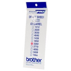 BROTHER Etiquetas identificadoras 22X60 - bolsa de 12 hojas