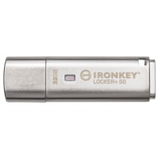 Kingston Technology IronKey Locker+ 50 unidad flash USB 32 GB USB tipo A 3.2 Gen 1 (3.1 Gen 1) Plata (Espera 4 dias)