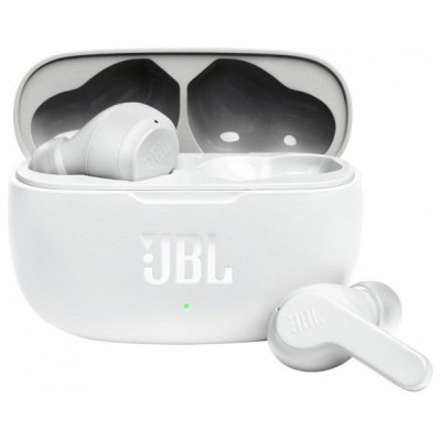 AURICULARES BLUETOOTH JBL WAVE 200TWS CON ESTUCHE DE CARGA BLANCO