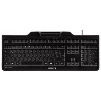 Cherry Teclado+lector chip integrado (DNIe) Negro