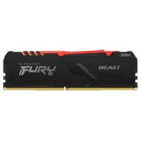 MEMORIA KINGSTON FURY BEAST RGB DDR4 16GB (KIT 2) 3200MHZ  CL16      -  KF432C16BB2AK2/16 (Espera 4 dias)