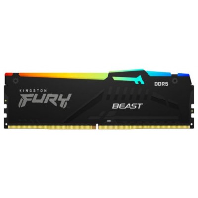 MEMORIA KINGSTON FURY BEAST RGB DDR5 8GB 5200MT/S  CL40  KF5 (Espera 4 dias)