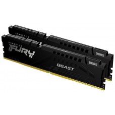 MEMORIA KINGSTON FURY BEAST BLACK DDR5 32GB KIT2 5600MHZ  CL40 KF556C40BBK2-32 (Espera 4 dias)