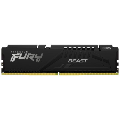 MEMORIA KINGSTON FURY BEAST BLACK DDR5 16GB 6000MHZ  CL40   KF560C40BB-16 (Espera 4 dias)