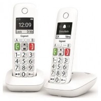 Gigaset E290 Duo Teléfono DECT/analógico Identificador de llamadas Blanco (Espera 4 dias)