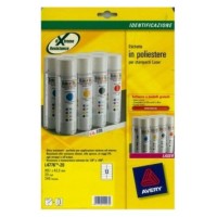 PAQUETE 20 HOJAS ETIQUETAS DE POLIÉSTER BLANCO-IMPRESORAS LÁSER-99,1X42,3 MM AVERY L4776-20 (Espera 4 dias)