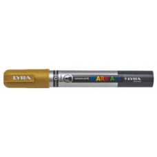 MARCADOR PERMANENTE MARK ALL ORO 2 MM LYRA GROOVE L6820250 (Espera 4 dias)