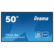 iiyama LE5041UHS-B1 pantalla de señalización Pantalla plana para señalización digital 125,7 cm (49.5") LCD 350 cd / m² 4K Ultra HD Negro 18/7 (Espera 4 dias)
