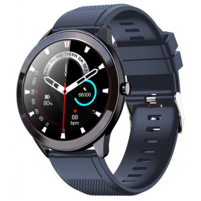 SMARTWATCH LEOTEC 1,28" MULTISPORT WAVE AZUL PANTALLA REDONDA