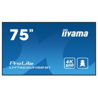 iiyama LH7565UHSB-B1 pantalla de señalización Diseño de quiosco 189,2 cm (74.5") LED Wifi 800 cd / m² 4K Ultra HD Negro Procesador incorporado Android 11 24/7 (Espera 4 dias) iiyama LH7565UHSB-B1 pantalla de señalización Diseño de quiosco 189,2 cm (74.5") LED Wifi 800 cd / m² 4K Ultra HD Negro Procesador incorporado Android 11 24/7 (Espera 4 dias)
