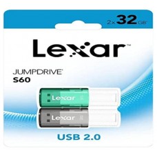 LEXAR 2X32GB PACK JUMPDRIVE S60 USB 2.0 FLASH DRIVE (Espera 4 dias)