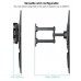 SOPORTE PARED PANTALLAS 32-55 GIRA/INCLI NEGRO TOOQ