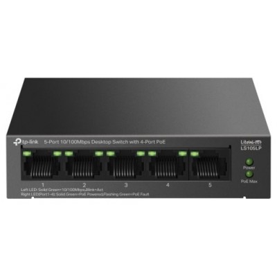 SWITCH NO GESTIONABLE TP-LINK LS105LP LITEWAVE 5P