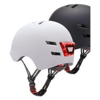 CASCO YOUIN HOMOLOGADO COLOR BLANCO TALLA M CON LED