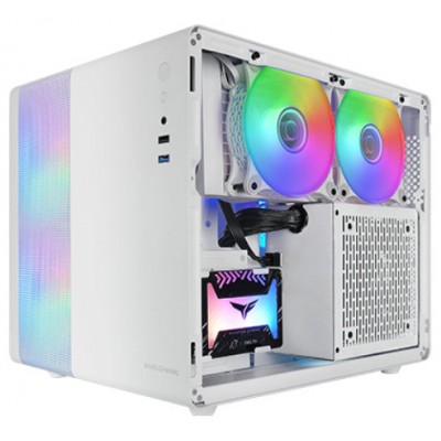 CAJA MINITORRE MICROATX MC400 BLANCO MARS GAMING (Espera 4 dias)