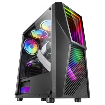 CAJA ATX SEMITORRE GAMING MARS GAMING MC777 BLACK