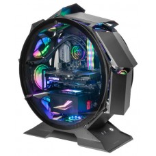 Mars Gaming MCORB Negro Caja PC Gaming Micro-ATX XL Diseño Circular Custom Doble Cristal Templado (Espera 4 dias)