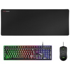KIT COMBO PACK 3EN1 RGB MCPWX NEGRO MARS GAMING (Espera 4 dias)