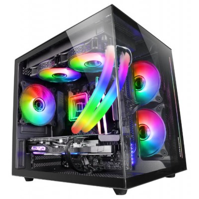 CAJA MICROATX CUBE GAMING MARS GAMING MC-VIEW BLACK
