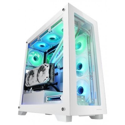 CAJA E-ATX TORRE GAMING MARS GAMING MCXPW BLANCA DOBLE